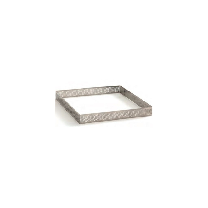 Square Tart Ring  With Perforated edged 15 cm - Decora
