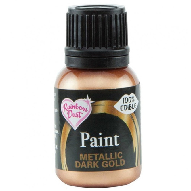 RD Metallic Food Paint Dark Gold 25ml 