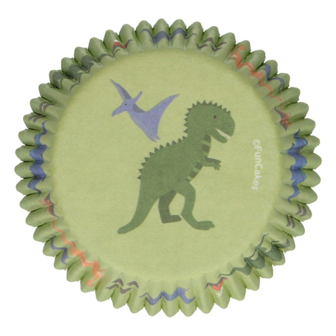 Baking Cups - Dinosaurs - 48pcs - Funcakes