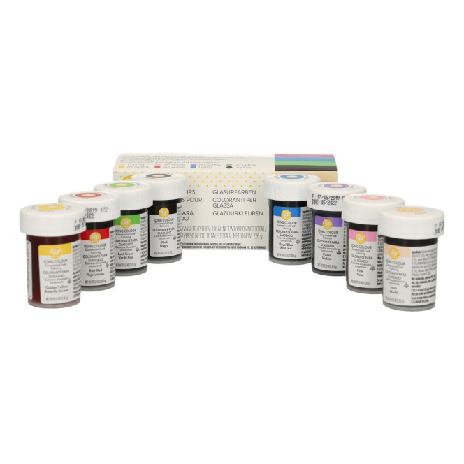 Kit de 8 colorants en gel - Wilton - 8 x 28gr