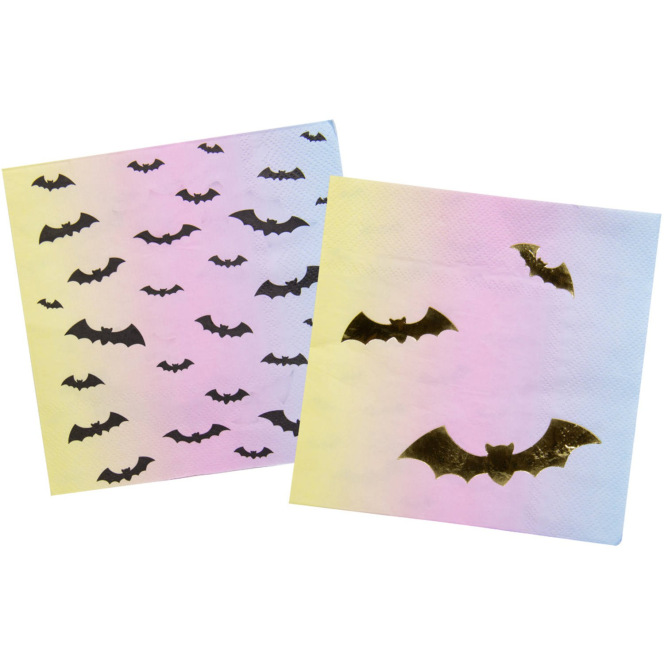 16 serviettes Halloween - chauve-souris - Folat