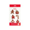 Sugar Decorations - Gingerbread - 6pcs - Decora