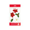 Décorations en sucre - Roses de Noël & houx - 6pc - Decora