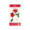 Sugar Decorations - Poinsettia & Holly Leaves - 6pcs - Decora