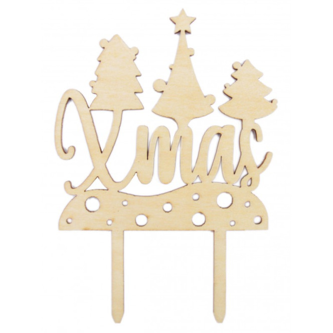 Topper en Bois - Xmas - Scrapcooking