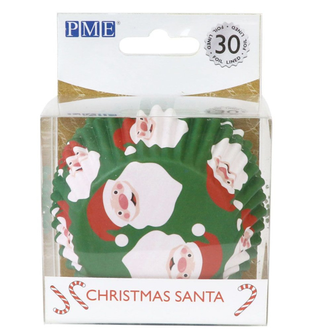 Caissettes aluminium père Noël - 30pcs - PME