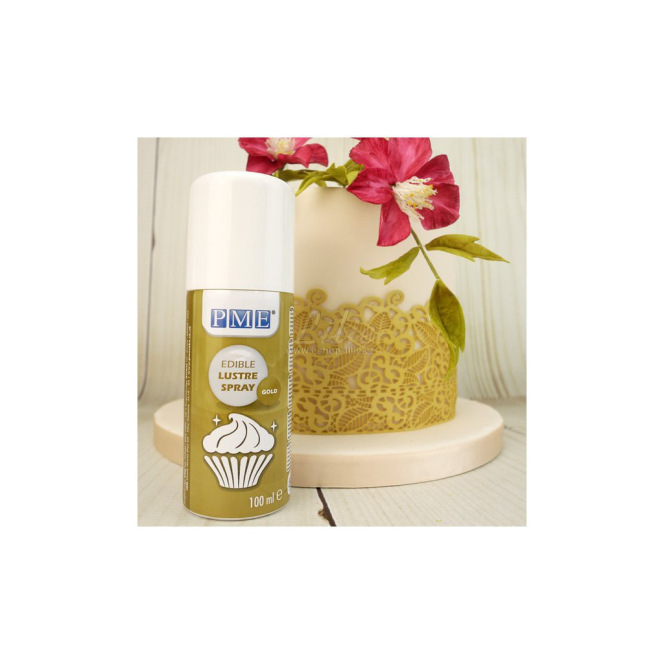 Spray lustrant doré comestible - 100ml - PME