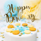 Cake topper Happy Birthday - Gold - PartyDeco