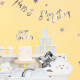 Topper Happy Birthday - argenté - PartyDeco