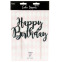 Cake Topper Happy Birthday - Noir - PartyDeco