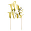 Cake Topper Mr&Mrs - Doré - PartyDeco