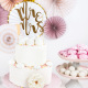 Cake topper Mr&Mrs - Gold - PartyDeco