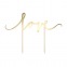 Cake topper Love - Gold - PartyDeco
