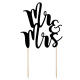 Cake topper Mr&Mrs - Black - PartyDeco