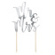 Cake Topper Mr&Mrs - Argent - PartyDeco