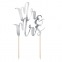 Cake topper Mr&Mrs - Silver - PartyDeco