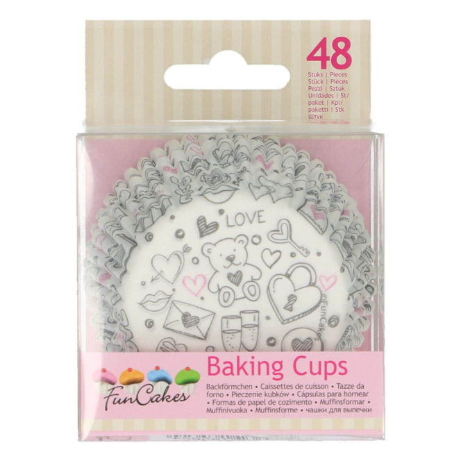 Caissettes gribouillages - 48pcs - Funcakes