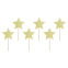 Cupcake Toppers - Stars 6pcs - PartyDeco