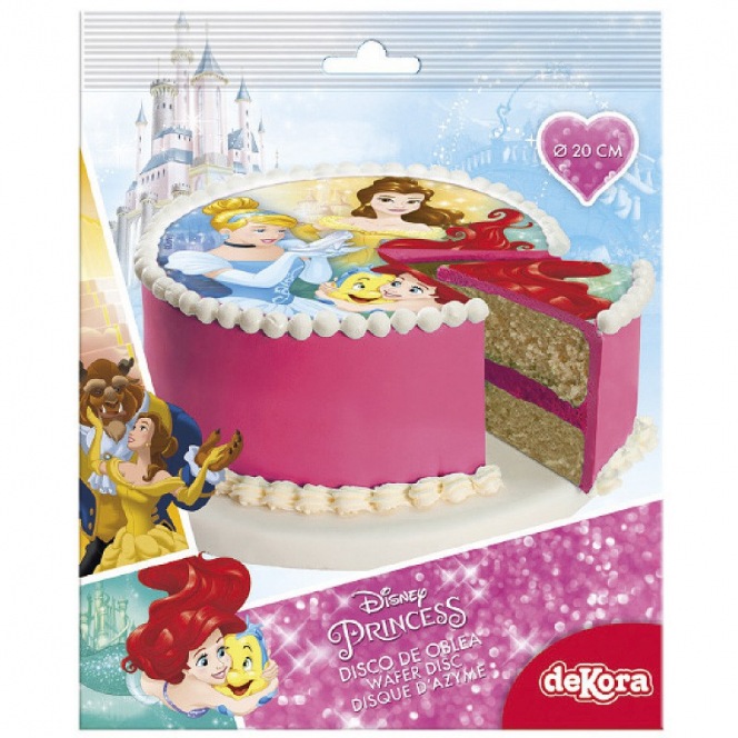 Wafer disk 3 Disney princesses  - 20cm