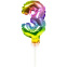 Cake topper ballon Chiffre 3 - 13cm - Folat