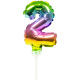 Ballon topper Chiffre 2 - Folat