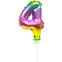 Cake topper ballon Chiffre 4 - 13cm - Folat