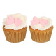 Sugar Decorations - Pink Harts - 8pc - funcakes