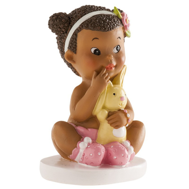 Baby Girl Figurine - Sitting - 10cm - Dekora