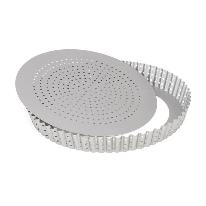 Tart Pan With Perforated Loose Bottom 24 cm - Patisse