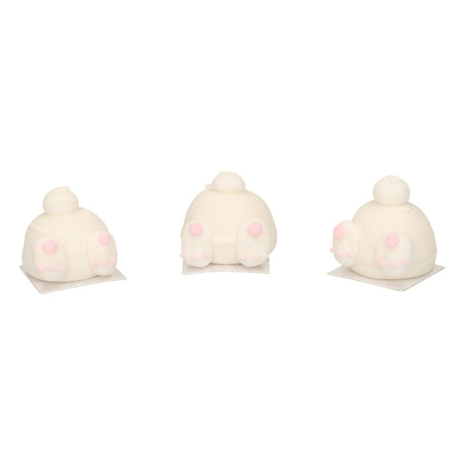 Décorations en sucre - derrière de lapin - 3pcs