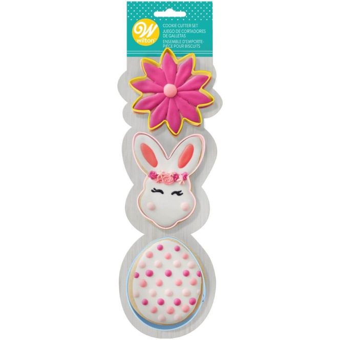 Cutter Set - Flower/Bunnyhead/Egg - Wilton