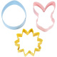 Cutter Set - Flower/Bunnyhead/Egg - Wilton