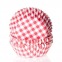 House of Marie Baking cups Gingham Red - pk/50