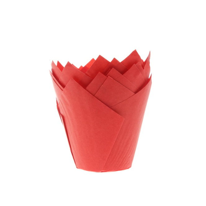 36 Caissettes à muffin - Tulipcup Rouge