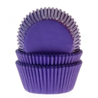 House of Marie Baking Cups Purple pk/50