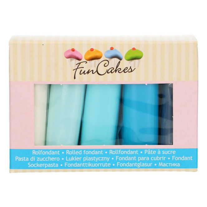 Pâte à Sucre Multipack Palette Bleue 5x100g