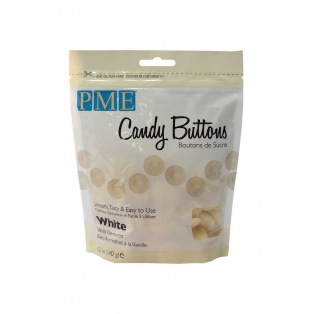 Candy Buttons - Blanc vanille - PME - 340g