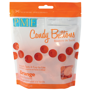 Candy Buttons - Oranje - PME - 340g