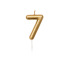 Verjaardag kaars - N  7 goud - Rico Design yey