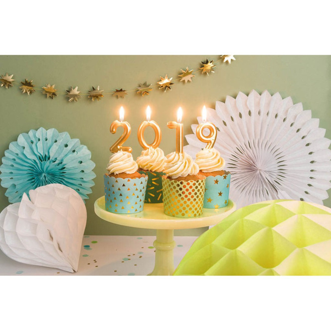 Rico Design Yey - Anniversary Candle - Golden n8