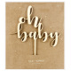 Cake Topper Oh Baby en bois PartyDeco