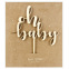 PartyDeco Wooden Cake Topper - Oh Baby