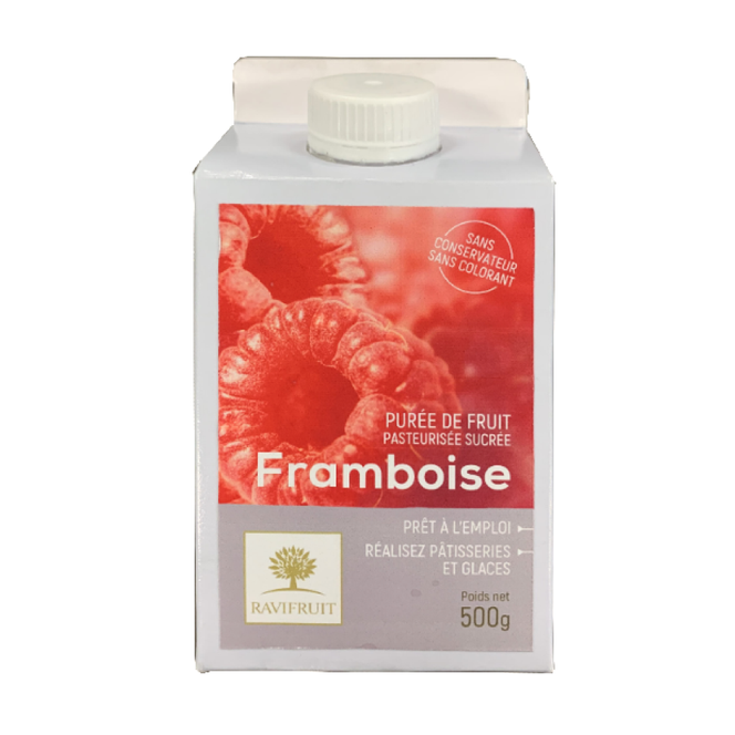 Purée de framboise - 500g - Ravifruit