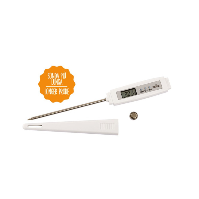 Digital Probe Thermometer - 12cm Probe - Decora