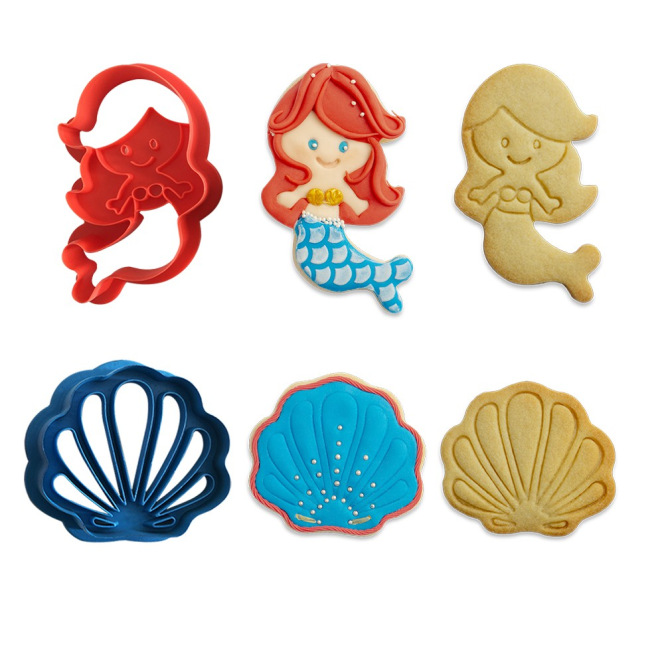 Seashell & Mermaid Cutters - Decora