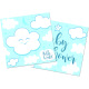 Baby Shower Napkins - Blue/20pcs - Folat