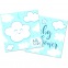 Serviettes bleues Baby Shower - 20pcs - Folat