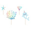 Cake Topper - Dauphin - 4pc - PartyDeco