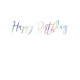 Banner iridescent - Happy Birthday - PartyDeco