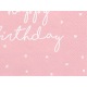 20 Serviettes - Happy Birthday - Rose & Couronne - PartyDeco